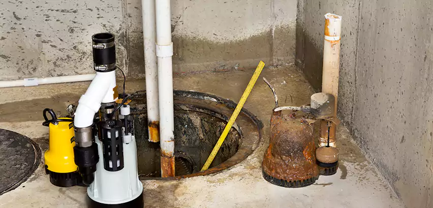 Installing Sump Pump in Finished Basement in Franklin Park, PA